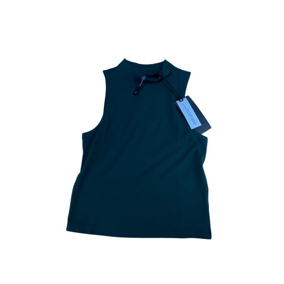 Silver Jeans Co. Dark Green Mock Neck Sleeveless Tank Top Size S NWT - Picture 2 of 7